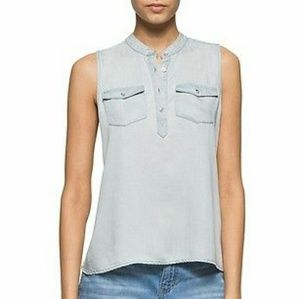 EUC only worn once denim Calvin Klein top